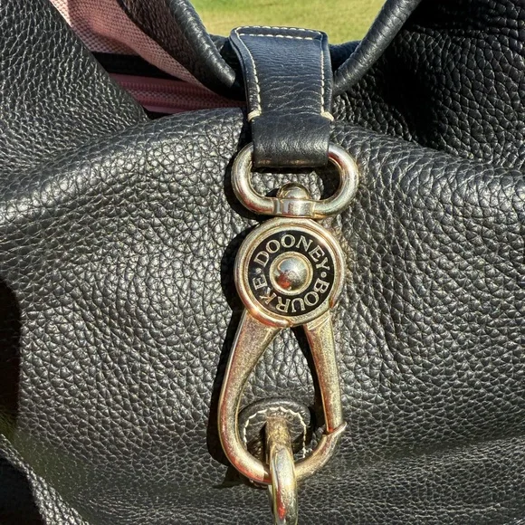 Dooney & Bourke Large Black Leather Hobo Bag - Picture 5 of 16